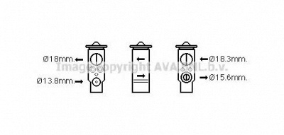AVA QUALITY COOLING bw1437 -  Расширительный клапан, кондиционер